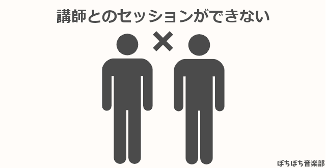講師とのセッションができない