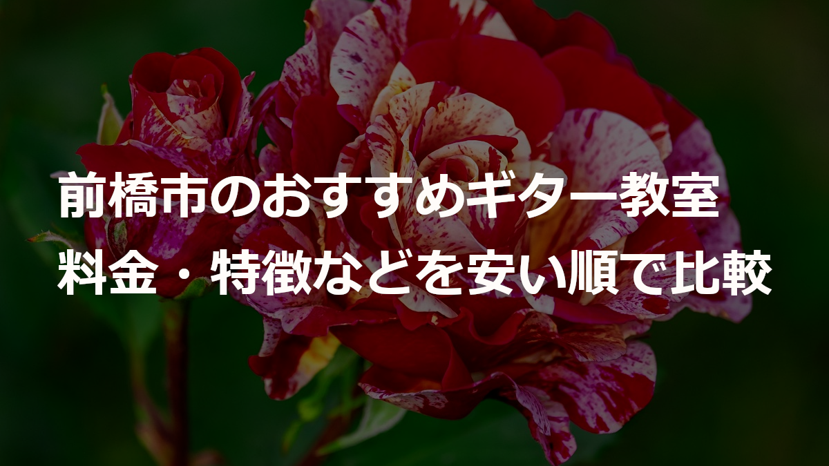 前橋市のおすすめギター教室